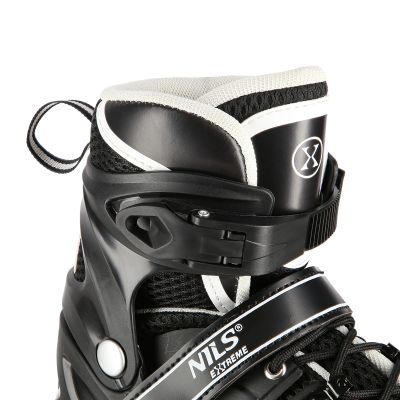 6. Nils Extreme NH10905 4-in-1 Inlineskates mit austauschbarer Hockeykufe, schwarzer LED, Größe M (35-38)