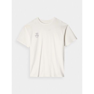 6. Glattes Unisex-Oversize-T-Shirt 4F 4FRAW24TTSHU2672-12S