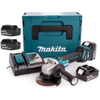 14. MAKITA DGA513RT3J 18V 3x5,0Ah Akku-Winkelschleifer