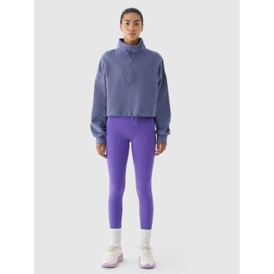 5. Damen-Sweatshirt ohne Kapuze 4F x Anna Lewandowska 4F 4FALSAW24TSWSF1743-31S