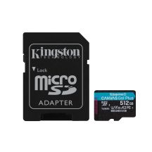 KINGSTON microSDXC Canvas Go Plus 512 GB + Adapter