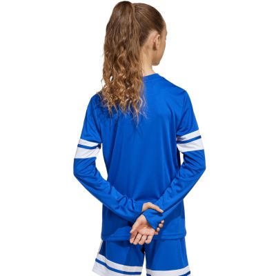 6. adidas Squadra 25 Langarm-T-Shirt für Kinder, Blau JJ0046
