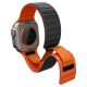 4. Spigen Athlex Air M Armband für Apple Watch 44/45/46/49 mm – Schwarz und Orange