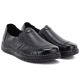 4. Bequeme Damen-Slipper aus Leder, schwarz, Vinceza 107241