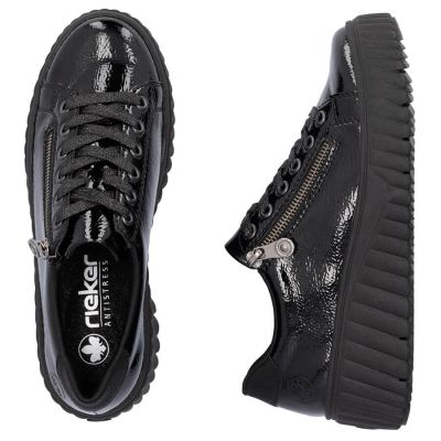 16. Rieker W N2501-00 schwarze Keilschuhe