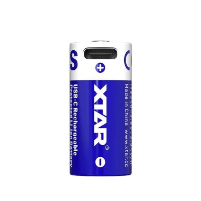 XTAR AKKU 16340/R-CR123 3,7V LI-ION 900MAH USB-C MIT SCHUTZ 16340-900