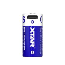 XTAR AKKU 16340/R-CR123 3,7V LI-ION 900MAH USB-C MIT SCHUTZ 16340-900