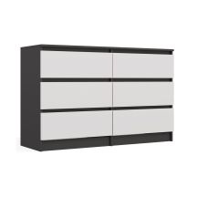 M6 MALWA KOMMODE 120CM ANTI-/WEISS-SET