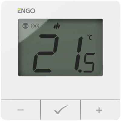 ENGO Controls E25-230W Temperaturregler, 230 V, weiß, Internet, Aufputzmontage, ZigBee/868 MHz