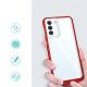 6. Klare 3in1 Hülle für Samsung Galaxy S23 Silikonhülle mit Rahmen rot