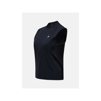 3. PEAK PERFORMANCE Damen-T-Shirt W Mountainbreath Ärmelloses Polo Farbe Schwarz