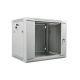 Lanberg WF01-6409-10S einteiliger Schrank (9 HE; 500 mm / 600 mm / 450 mm; Wandmontage; Glas; 19 Zoll; grau)