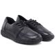 4. Jezzi JH01-1 bequeme schwarze Damen-Lederschuhe