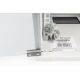 15. Wandmontierter Netzwerkschrank 10" 9U Rack 312x300, Glastür, grau, ungeteilt, montiert, 30 kg