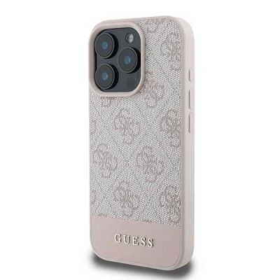 2. Guess 4G Bottom Stripe Hülle für iPhone 16 Pro Max – Rosa