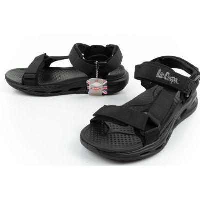 8. Lee Cooper Herrenschuhe mit Klettverschluss für den Sommer, leicht, schwarz