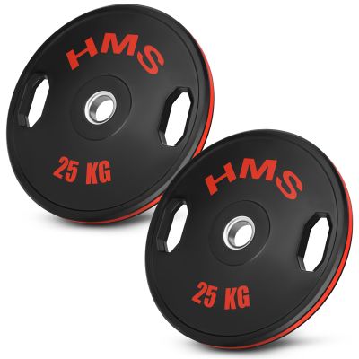 2. TOG25 2 x 25 kg OLYMPISCHE GUMMIBESCHICHTETE PLATTE 2 x 25 kg HMS