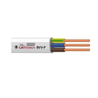 Kabel BVV-P 3x1,5 Weiß 25 m