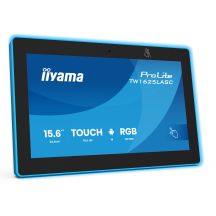 iiyama TW1625LASC-B3PNR Konferenzraumdisplay. 39,6 cm (15,6 Zoll), 1920 x 1080 Pixel, LED, Wi-Fi 6 (802.11ax), Wi-Fi 5 (802.11ac), Wi-Fi 4 (802.11n), 802.11g, 802.11a, 802.11b, Schwarz, Bluetooth