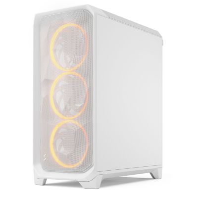5. Fractal Meshify 3 White RGB TG Midi Tower Gaming-Gehäuse