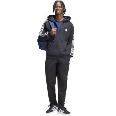 6. adidas Essentials Herren-Trikothose mit 3 Streifen, Single Jersey, Schwarz, KY6611
