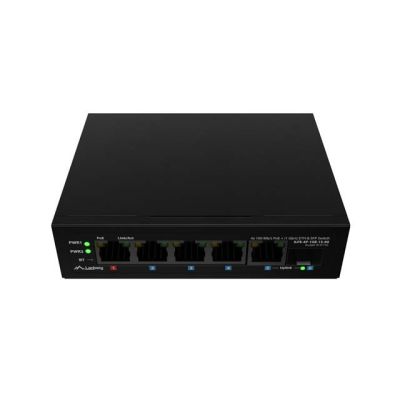 7. LANBERG ILFE-4P-1GE-1S-90 LIGHT INDUSTRIAL POE 1XBT 3XAT SFP+ETH DIN FAST ETHERNET SWITCH