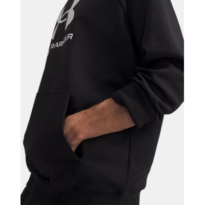 4. Under Armour Rival Fleece Logo Hoodie mit Kapuze – black/white
