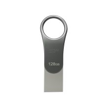 Pendrive Silicon Power Mobile C80 128GB Dual USB 3.1/Type-C Silber (SP128GBUC3C80V1S)