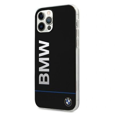 2. BMW Hardcase Schutzhülle mit aufgedrucktem Logo für iPhone 12 / 12 Pro – Schwarz