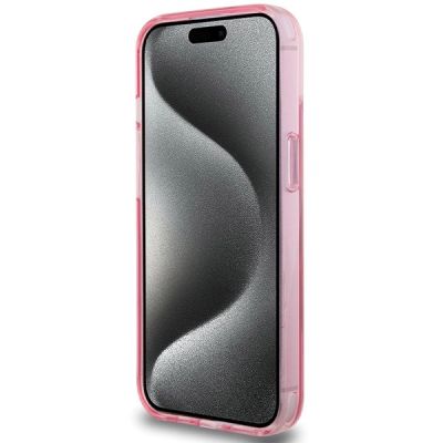 5. Karl Lagerfeld KLHMP15SHMRSCHP iPhone 15 6,1" rosa/rosa Hardcase Ringständer Choupette Head MagSafe
