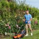 4. Black & Decker BCMW3318L2 Akku für Rasenmäher, schwarz/orange