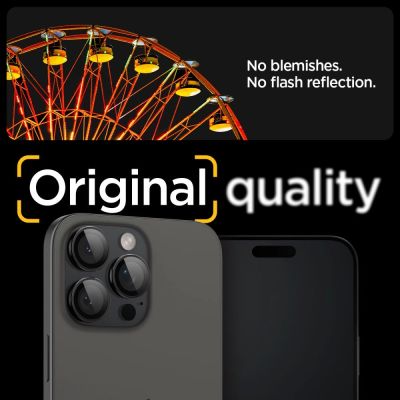13. Spigen Glas.tR EZ Fit Optik Kameraschutz für iPhone 14 Pro / Pro Max / 15 Pro / Pro Max / 16 Pro / Pro Max 17 Pro / 17 Pro Max - Schwarz 2 Stk.
