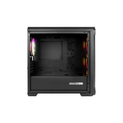 32. NATEC Genesis Irid 503 ARGB NPC-1559 Gehäuse (Micro-ATX, Mini-ITX; Schwarz)