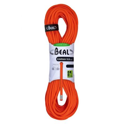 Karma Seil 9,8 mm 80 m – solides Orange BEAL