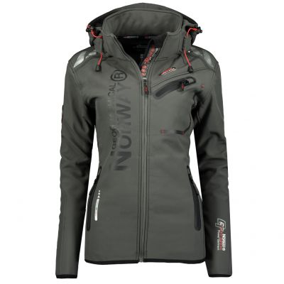 Geographical Norway Reine Gray/Black Lady 007 Damen-Softshelljacke (WU6099F/GN Grey/Black)