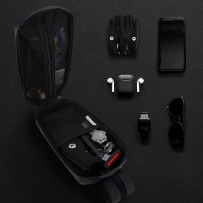 19. Wozinsky wasserdichte Lenkertasche für den Scooter, Scooter-Tasche, 4 l, schwarz (WSB2BK)
