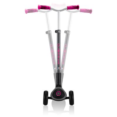 10. Globber Master Prime 3-Rad-Scooter / Schwarz - Neonpink 664-110