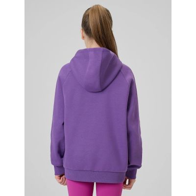 2. Lockerer Mädchen-Sweatshirt mit Kapuze 4F 4FJRSS26TSWSF3040-50S