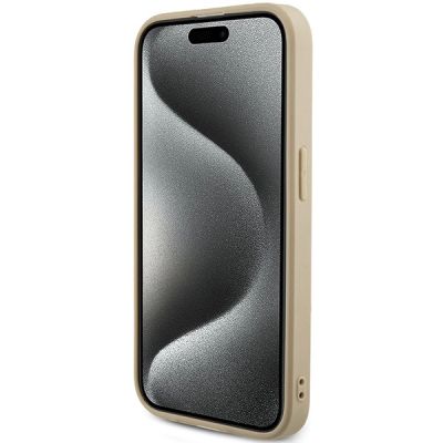 5. Guess GUHCP15XPSAIRSD iPhone 15 Pro Max 6,7" Gold/Gold Hardcase Saffiano Iridescent Script