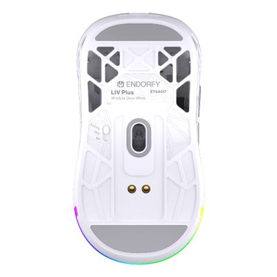 18. ENDORFY LIV Plus Kabellose Gaming-Maus in Onyxweiß, beidhändig bedienbar, Bluetooth, optisch, 26000 DPI