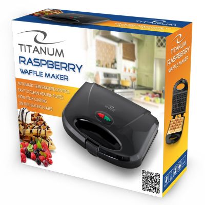 3. TITANUM Raspberry TKT003 Waffeleisen (750W; schwarz)