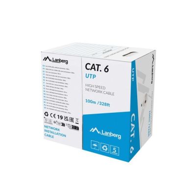 Lanberg LCU6-11CU-0100-S Netzwerkkabel Grau 100m Cat6 U/UTP