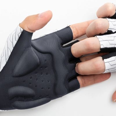 3. Rockbros MTB Fahrradhandschuhe Größe: XL - weiß und schwarz