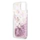 7. Guess GUHCP13SLGPEPI iPhone 13 mini 5.4" pink/pink Hardcase Peony Liquid Glitter