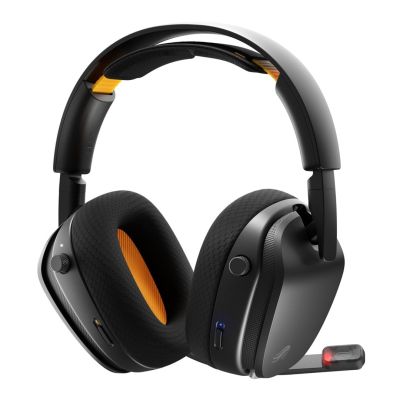 5. Glorious Gaming GHS Wireless InfinitePlay Headset Kabelloses Bluetooth-Kopfband mit Ladestation Schwarz