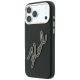 2. Karl Lagerfeld Schutzhülle mit großem, glattem Harz-Logo für iPhone 18 Pro Max / 17 Pro Max – Schwarz