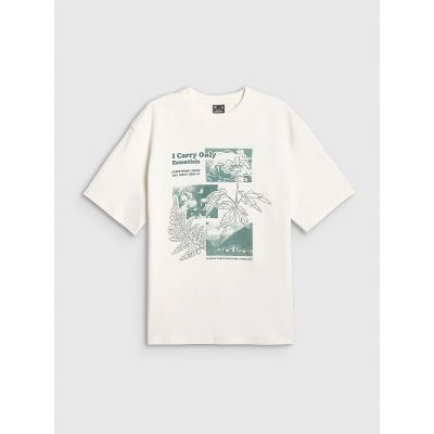 5. Damen-T-Shirt mit Aufdruck 4F 4FRSS26TTSHF3705-11S