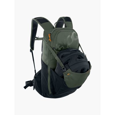 4. EVOC Ride 12 Fahrradrucksack + Trinksystem mit 2 Trinkblasen, dunkeloliv/schwarz