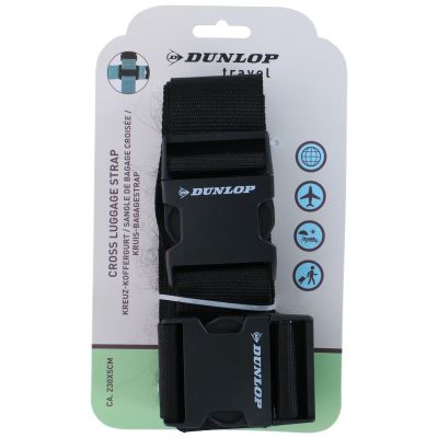 4. Universal-Gepäcksicherheitsgurt 230 x 5 cm, 2er-Set, Dunlop, Schwarz
