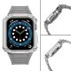 4. Protect Strap Band für Apple Watch 38/40/41mm Panzergehäuse Armband - Grau, Silber